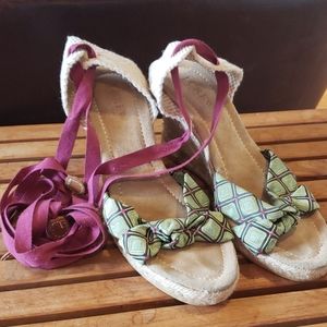 J.Crew Silk Espadrilles